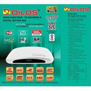 DILOS HDS2-5490 Free-To-Air Full HD DVB-S2 Set-Top Box - Garima Electronics