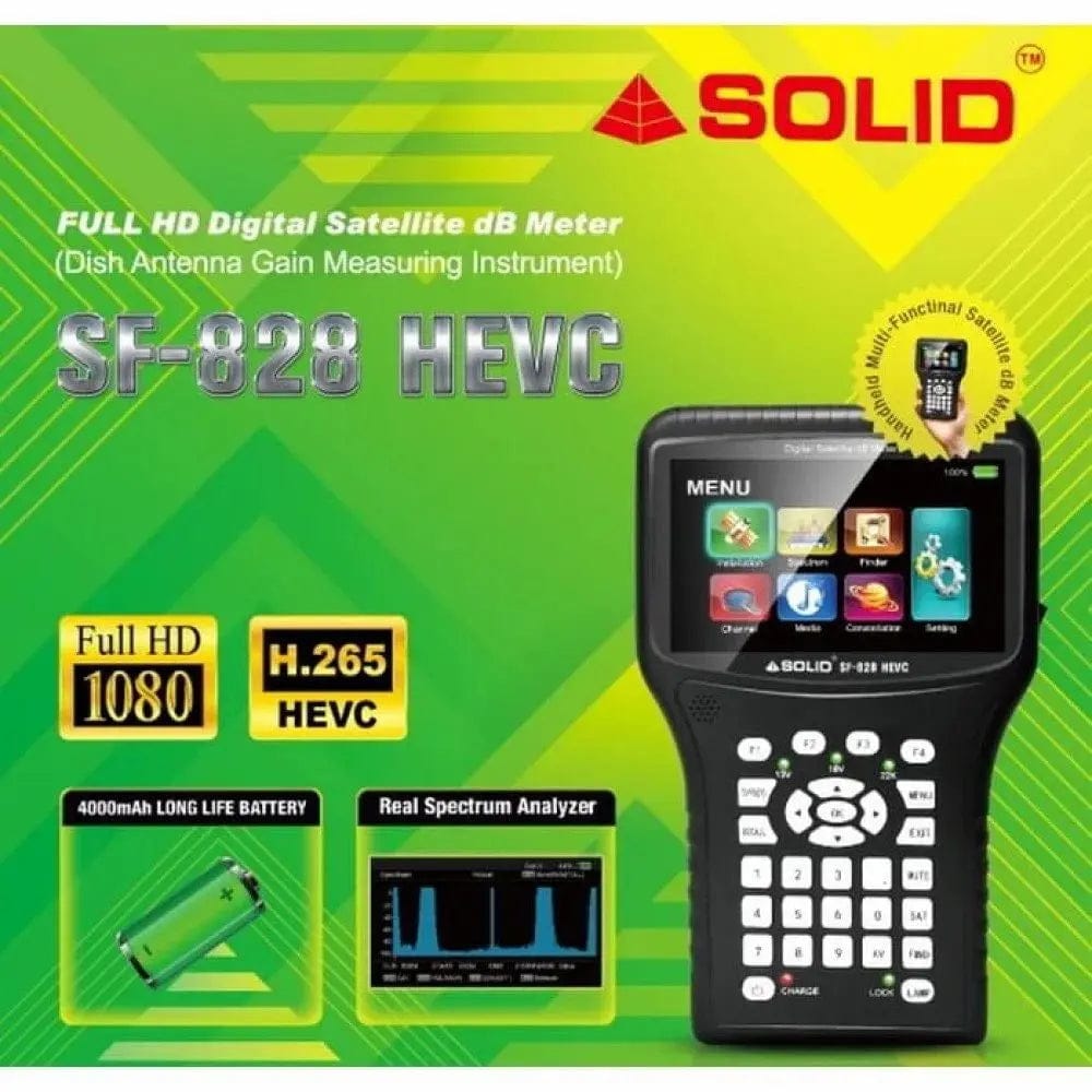 Latest Solid Satellite Meter SF 828 Digital with 4000 MAH Battery Garima Electronics