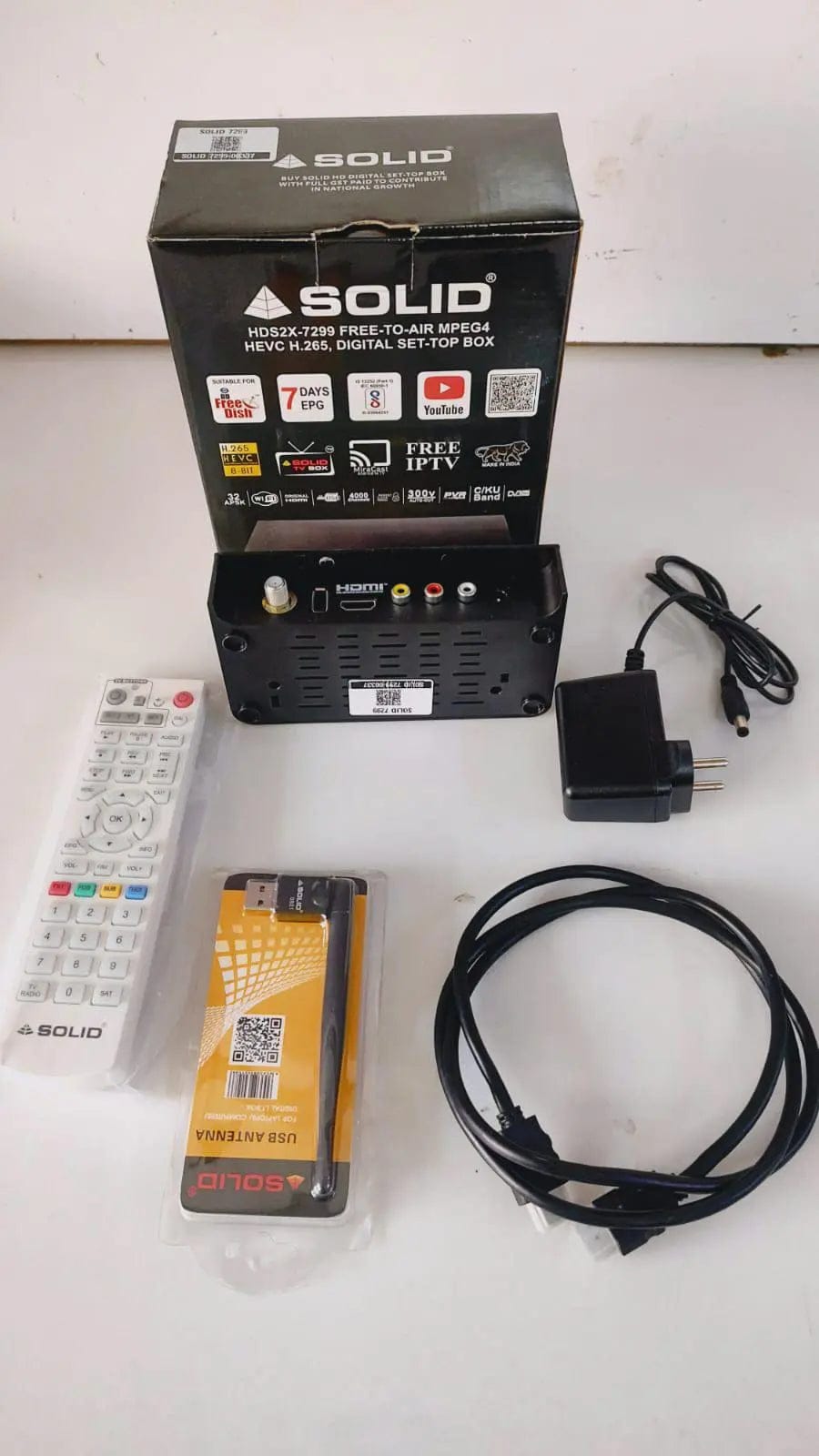 Solid Free to air set top box HDSX 7299 best price