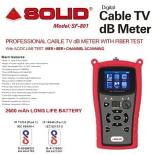 Solid SF-801 Digital Satellite Finder – High-Precision Signal Meter for DTH Dish Alignment