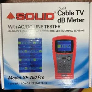 Solid Cable Tv Db Meter 750 Pro Garima Electronics