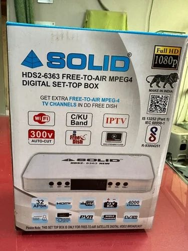 Solid Hds2 6363 Mpeg 4 Set Top Box Garima Electronics