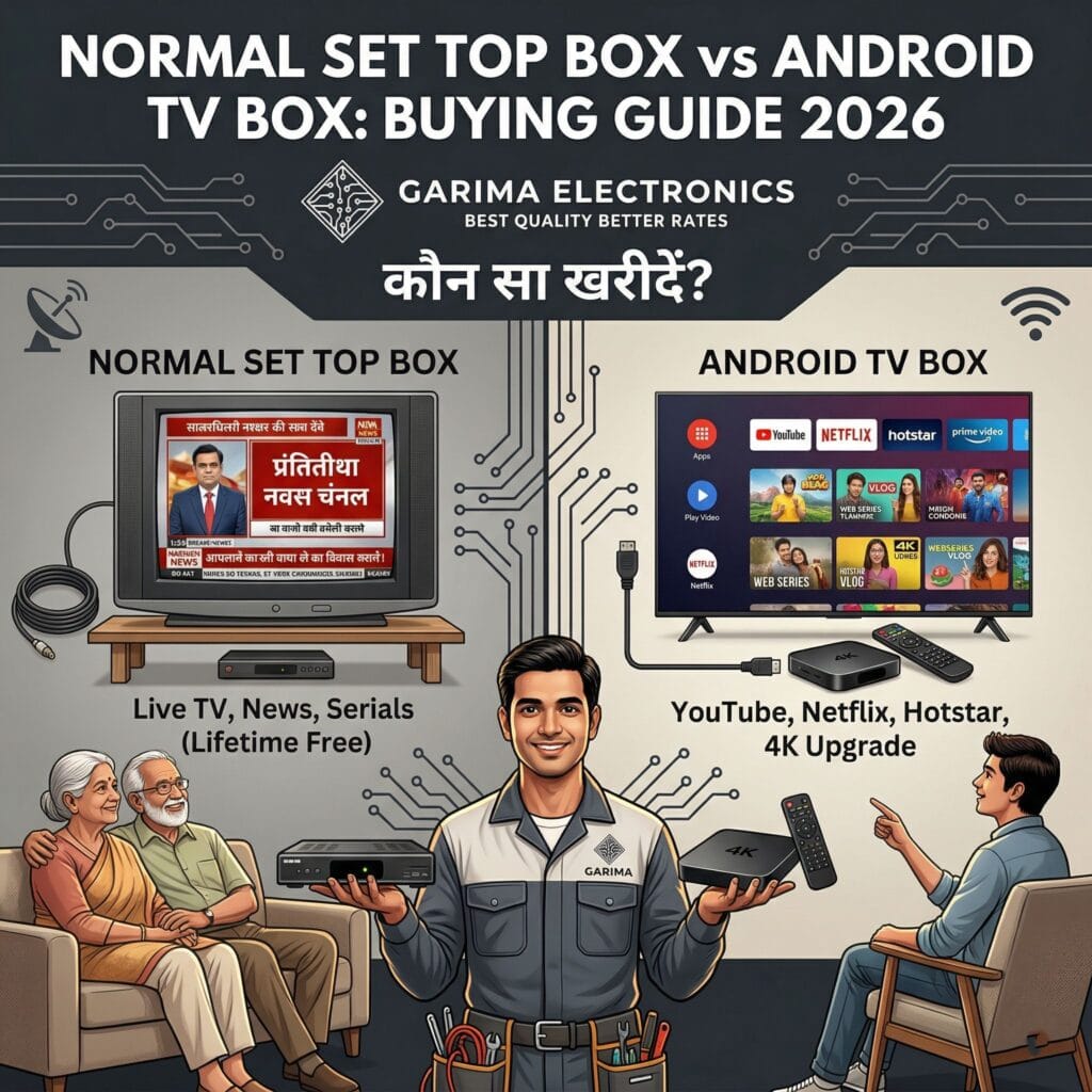 Normal Set Top Box vs Android TV Box: The Ultimate Buying Guide 2026 (कौन सा खरीदें?)